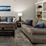 BURNISHED CHARM | FT 8' X 10' | TRADITIONAL RUGS | GREY-RUST COLOR