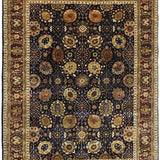 ORDINAL | FT 5' X 7' | TRADITIONAL RUGS | IVORY/BLUE COLOR