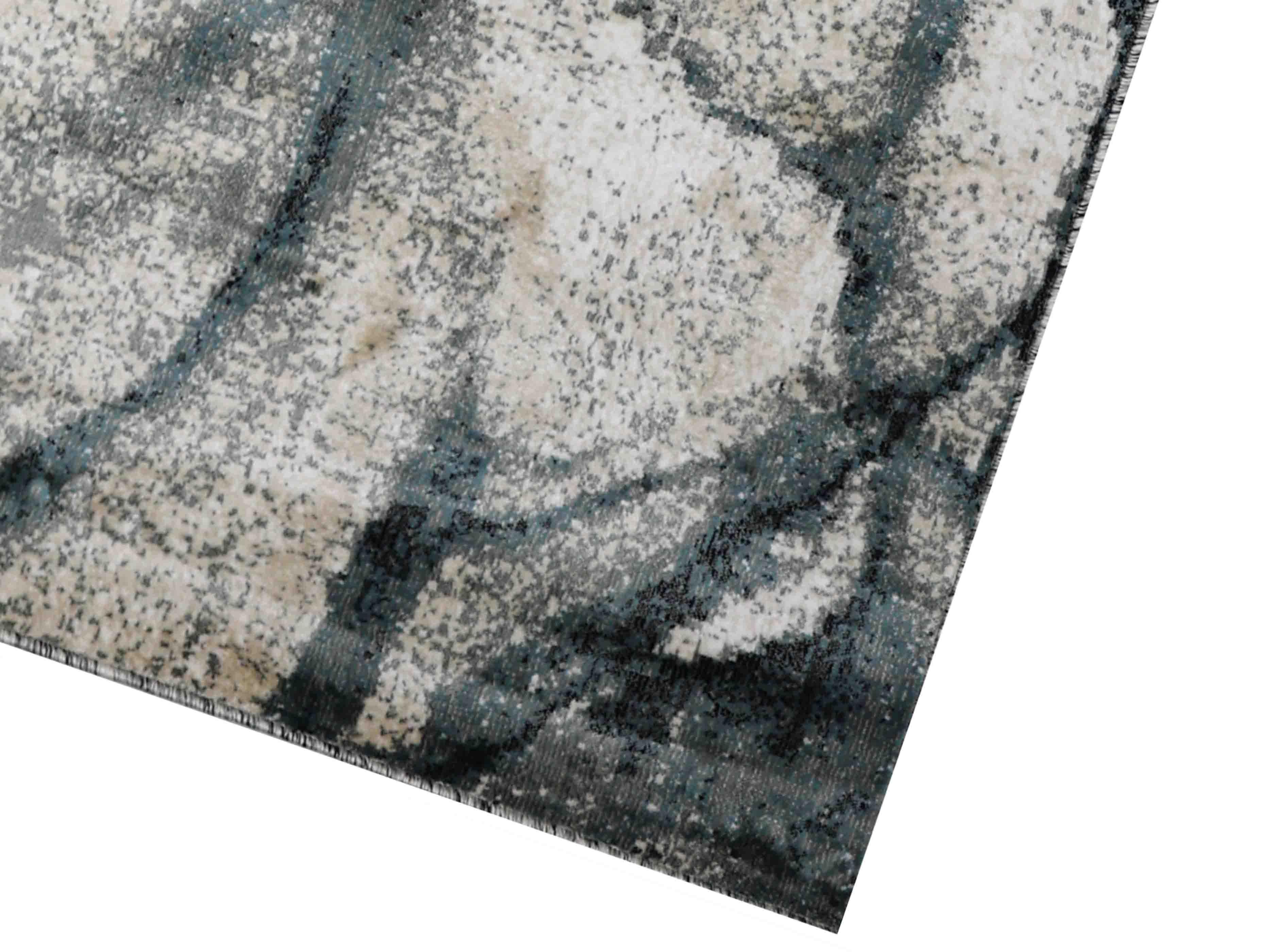 MN-001 | FT 2' X 5' | FT 3' X 5' | FT 4' X 6' | FT 5' X 7' | FT 6' X 9' | MODERN RUGS | COBALT/WALNUT - Luxurify