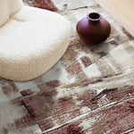 MN-005 | FT 2' X 5' | FT 3' X 5' | FT 4' X 6' | FT 5' X 7' | FT 6' X 9' | MODERN RUGS | AUBURN/RUST - Luxurify