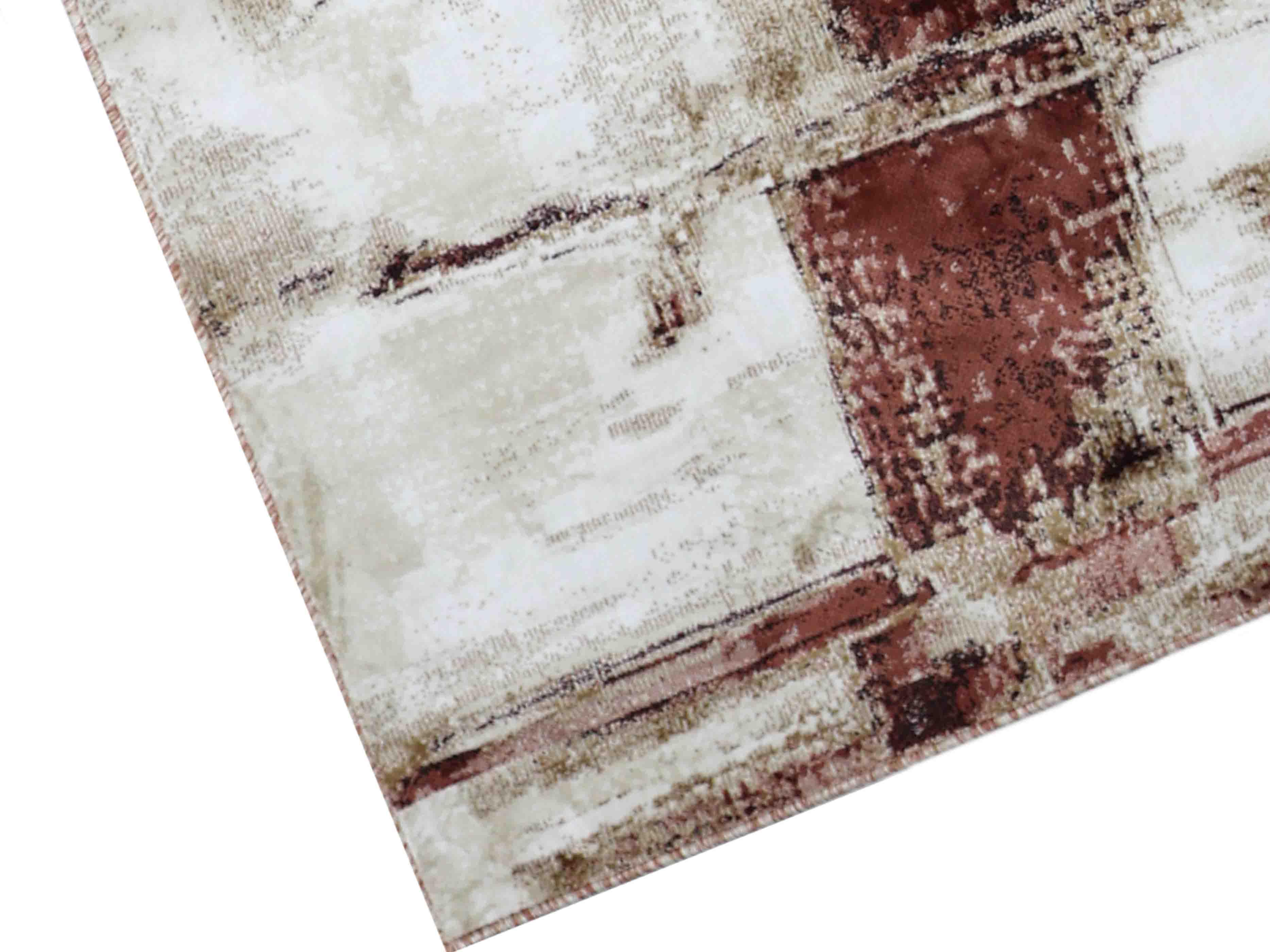 MN-005 | FT 2' X 5' | FT 3' X 5' | FT 4' X 6' | FT 5' X 7' | FT 6' X 9' | MODERN RUGS | AUBURN/RUST - Luxurify