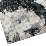 MN-007 | FT 2' X 5' | FT 3' X 5' | FT 4' X 6' | FT 5' X 7' | FT 6' X 9' | MODERN RUGS | AZURE/GREY - Luxurify