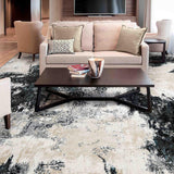 MN-007 | FT 2' X 5' | FT 3' X 5' | FT 4' X 6' | FT 5' X 7' | FT 6' X 9' | MODERN RUGS | AZURE/GREY - Luxurify