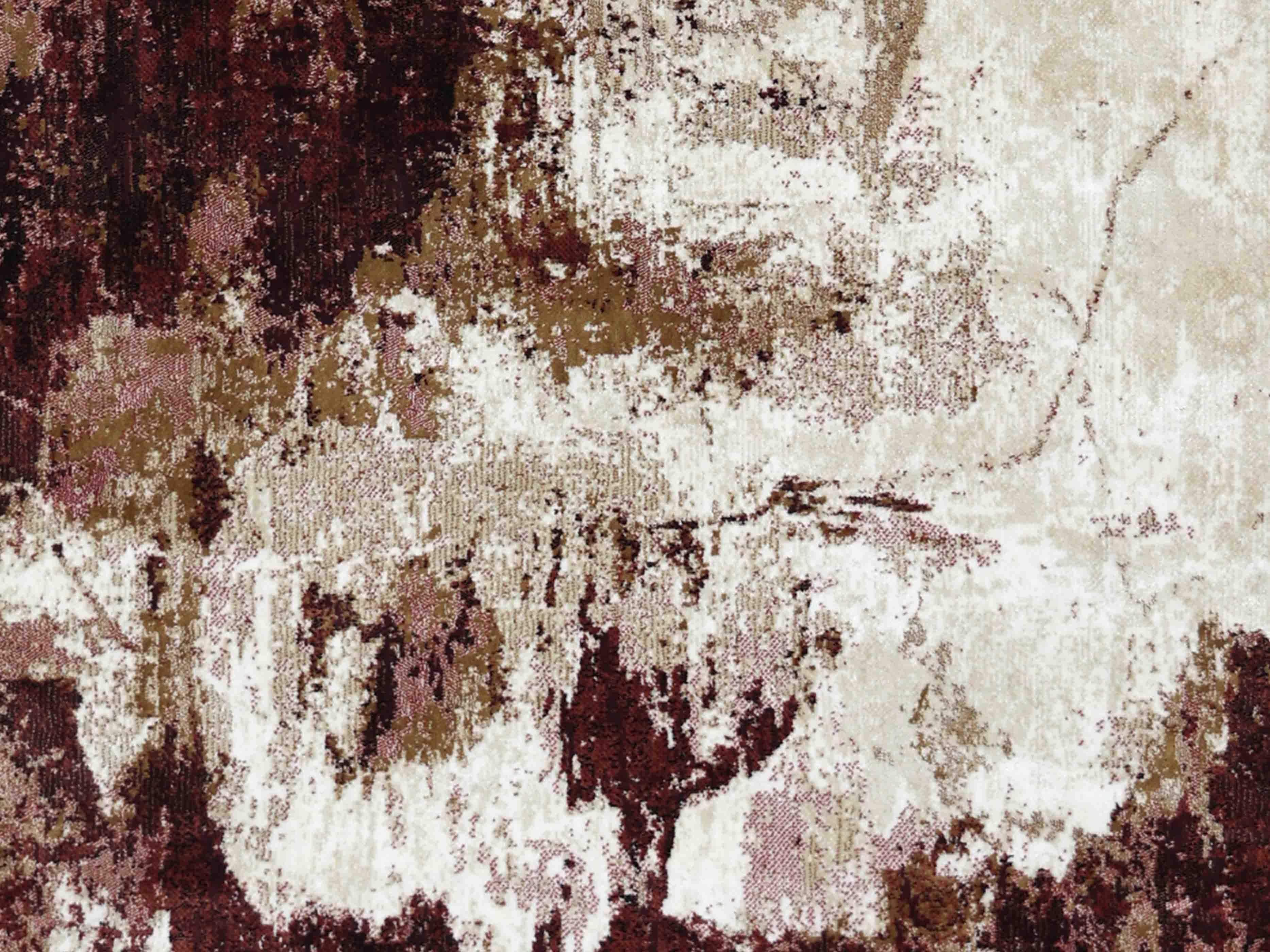 MN-007 | FT 2' X 5' | FT 3' X 5' | FT 4' X 6' | FT 5' X 7' | FT 6' X 9' | MODERN RUGS | MAROON/RUST - Luxurify