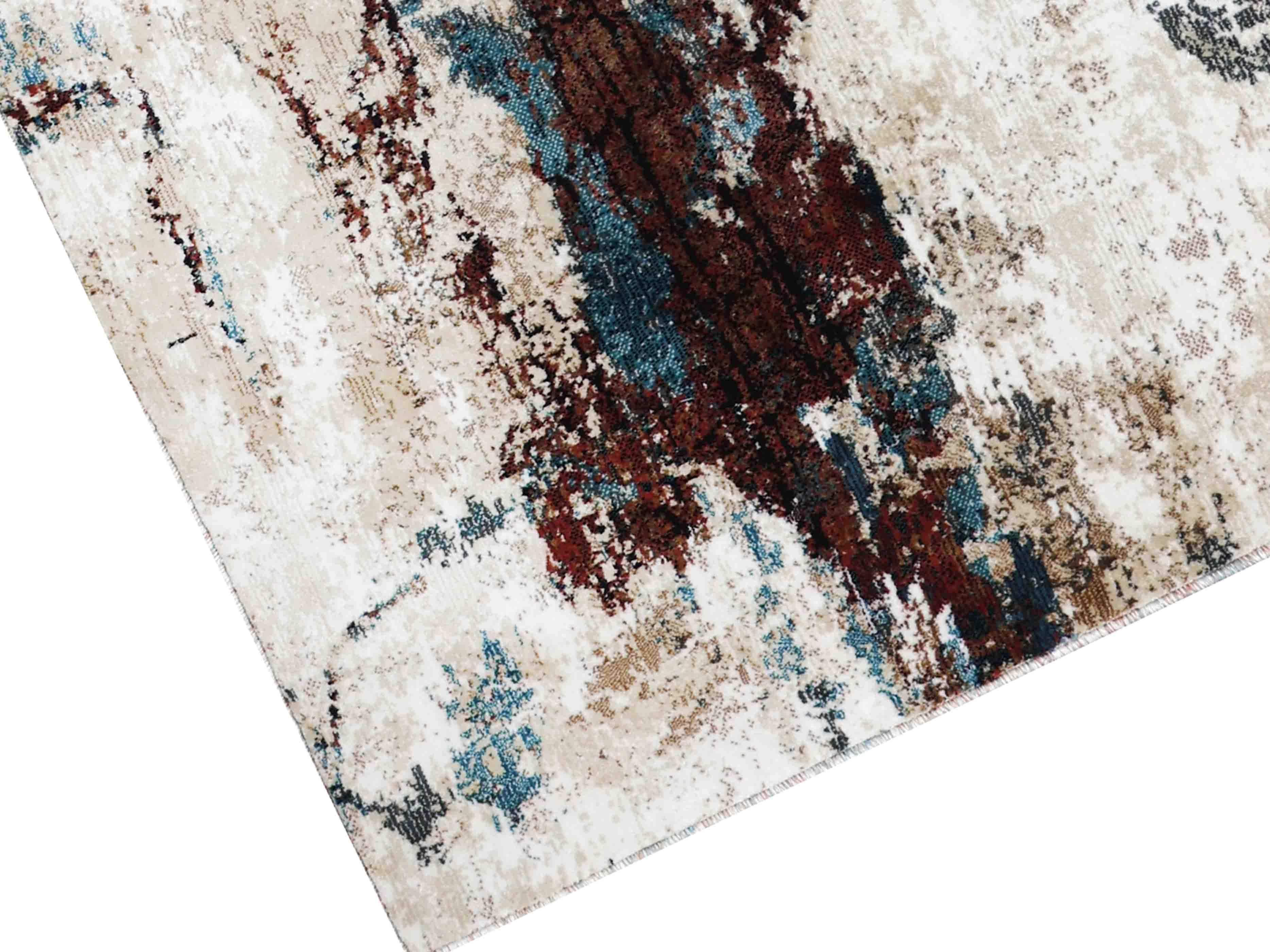 MN-007 | FT 2' X 5' | FT 3' X 5' | FT 4' X 6' | FT 5' X 7' | FT 6' X 9' | MODERN RUGS | ROYAL/CHESTNUT - Luxurify