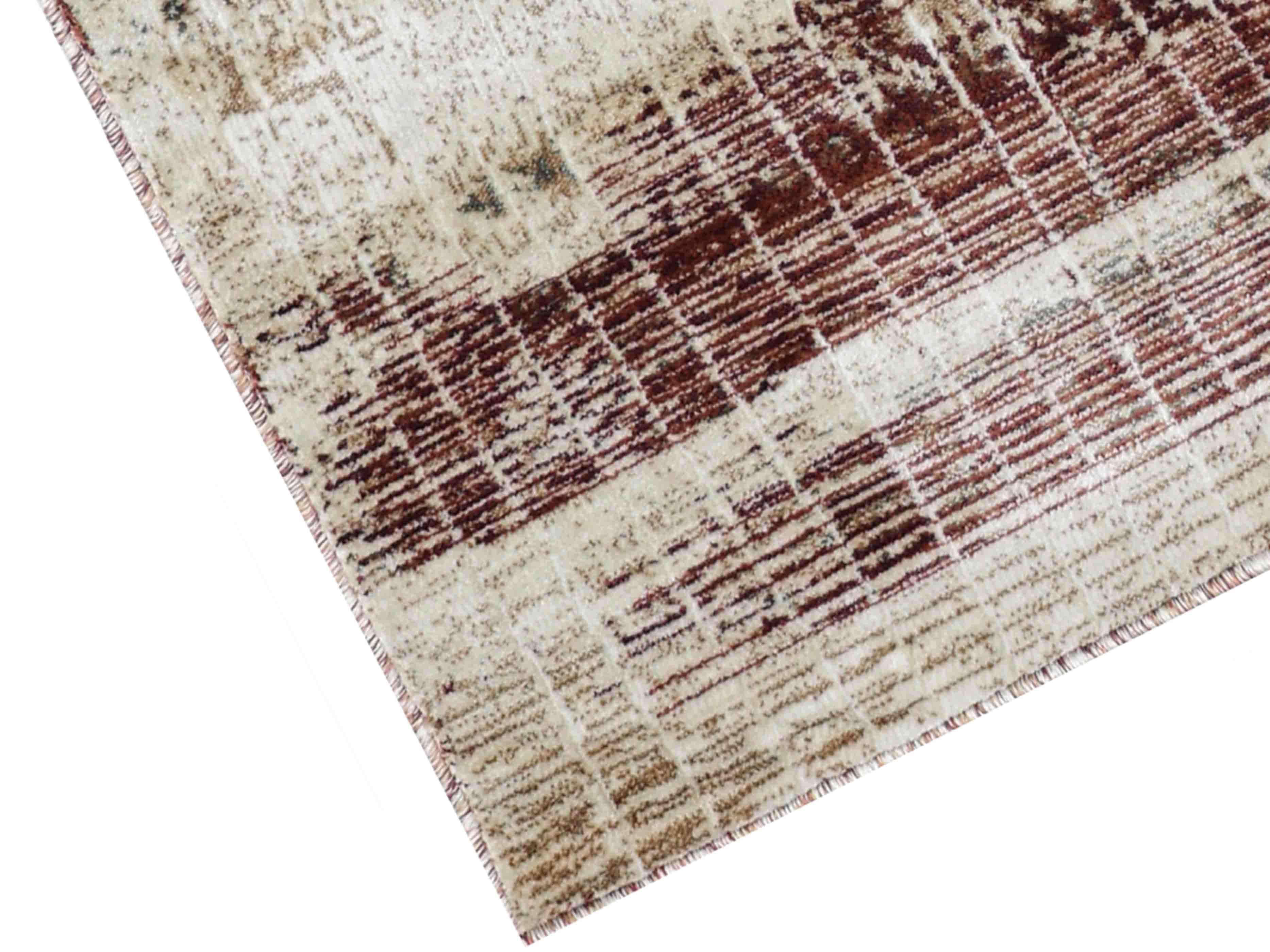 MN-006 | FT 2' X 5' | FT 3' X 5' | FT 4' X 6' | FT 5' X 7' | FT 6' X 9' | MODERN RUGS | BURGUNDY/WALNUT - Luxurify