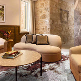 MN-002 | FT 2' X 5' | FT 3' X 5' | FT 4' X 6' | FT 5' X 7' | FT 6' X 9' | MODERN RUGS | MAROON/WALNUT - Luxurify