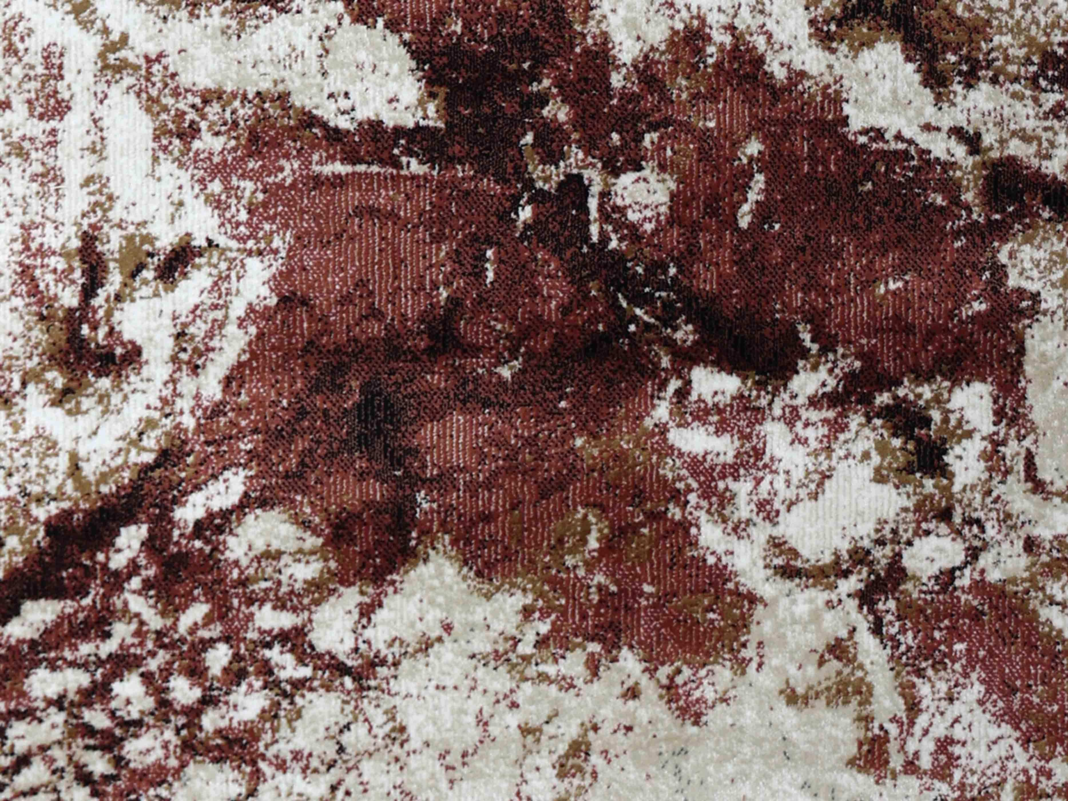 MN-002 | FT 2' X 5' | FT 3' X 5' | FT 4' X 6' | FT 5' X 7' | FT 6' X 9' | MODERN RUGS | MAROON/WALNUT - Luxurify