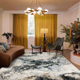 MN-002 | FT 2' X 5' | FT 3' X 5' | FT 4' X 6' | FT 5' X 7' | FT 6' X 9' | MODERN RUGS | SMOKE/WALNUT - Luxurify