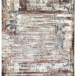 MN-008 | FT 2' X 5' | FT 3' X 5' | FT 4' X 6' | FT 5' X 7' | FT 6' X 9' | MODERN RUGS | RUST/WALNUT - Luxurify