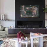 MN-008 | FT 2' X 5' | FT 3' X 5' | FT 4' X 6' | FT 5' X 7' | FT 6' X 9' | MODERN RUGS | RUST/WALNUT - Luxurify