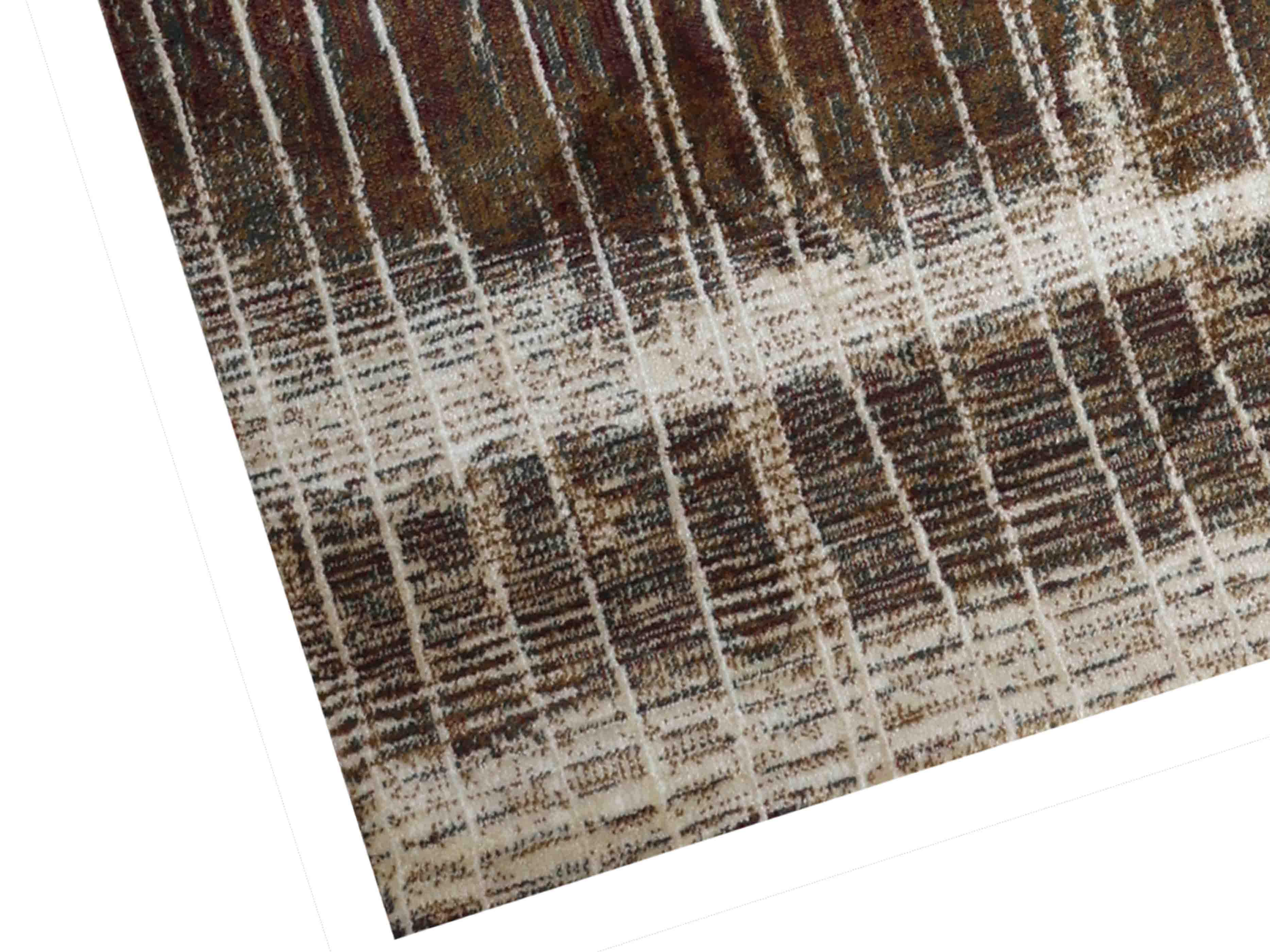 MN-006 | FT 2' X 5' | FT 3' X 5' | FT 4' X 6' | FT 5' X 7' | FT 6' X 9' | MODERN RUGS | WALNUT/RUST - Luxurify