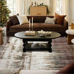 MN-006 | FT 2' X 5' | FT 3' X 5' | FT 4' X 6' | FT 5' X 7' | FT 6' X 9' | MODERN RUGS | WALNUT/RUST - Luxurify