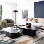 MN-003 | FT 2' X 5' | FT 3' X 5' | FT 4' X 6' | FT 5' X 7' | FT 6' X 9' | MODERN RUGS | SLATE/RUST - Luxurify