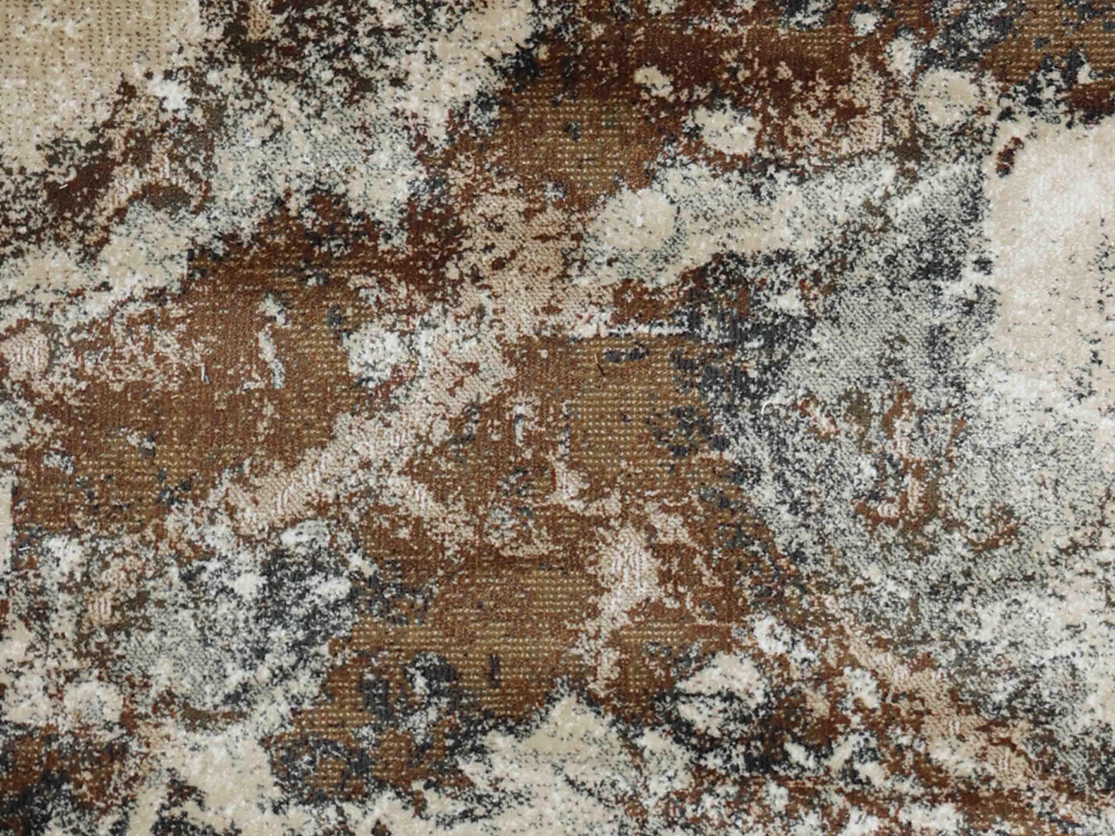 MN-002 | FT 2' X 5' | FT 3' X 5' | FT 4' X 6' | FT 5' X 7' | FT 6' X 9' | MODERN RUGS | WALNUT/RUST - Luxurify