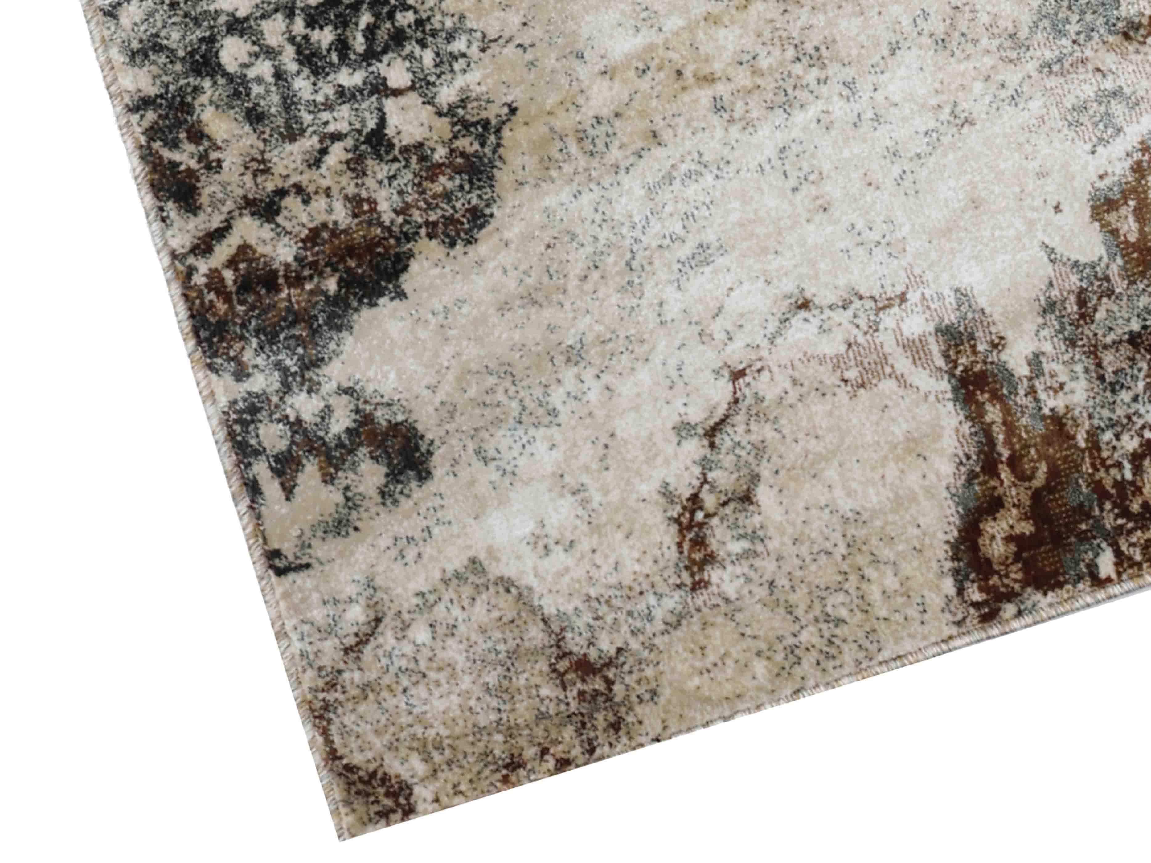 MN-002 | FT 2' X 5' | FT 3' X 5' | FT 4' X 6' | FT 5' X 7' | FT 6' X 9' | MODERN RUGS | WALNUT/RUST - Luxurify