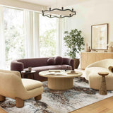 MN-002 | FT 2' X 5' | FT 3' X 5' | FT 4' X 6' | FT 5' X 7' | FT 6' X 9' | MODERN RUGS | WALNUT/RUST - Luxurify