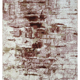 Abstract textured rug with a blend of earthy tones, featuring irregular geometric patterns in brown, beige, and cream. The design conveys a rustic, cozy feel.