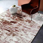 MN-004 | FT 2' X 5' | FT 3' X 5' | FT 4' X 6' | FT 5' X 7' | FT 6' X 9' | MODERN RUGS | ROSE/RUST - Luxurify