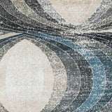 MN-009 | FT 2' X 5' | FT 3' X 5' | FT 4' X 6' | FT 5' X 7' | FT 6' X 9' | MODERN RUGS | GREY/WALNUT - Luxurify