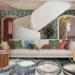 MN-009 | FT 2' X 5' | FT 3' X 5' | FT 4' X 6' | FT 5' X 7' | FT 6' X 9' | MODERN RUGS | GREY/WALNUT - Luxurify