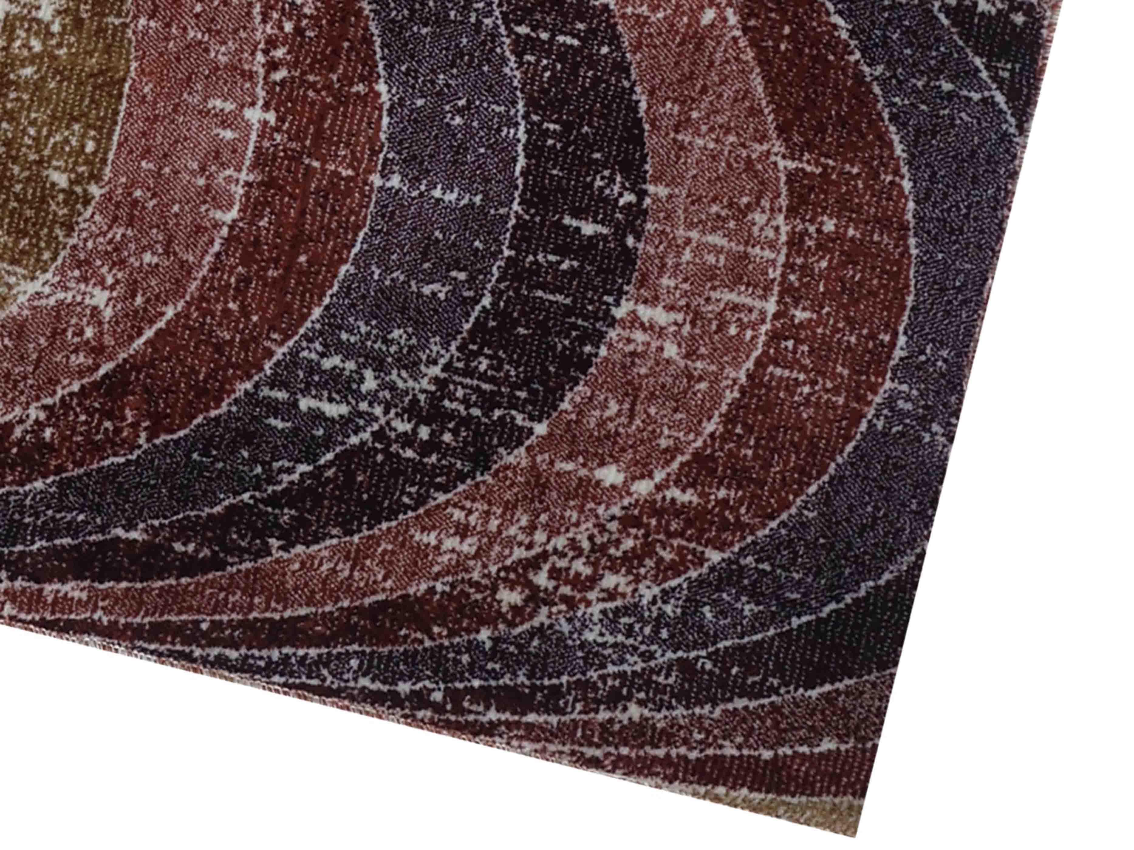 MN-009 | FT 2' X 5' | FT 3' X 5' | FT 4' X 6' | FT 5' X 7' | FT 6' X 9' | MODERN RUGS | MAROON/RUST - Luxurify