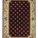 CAVELLE | FT 4' X 6' | TRADITIONAL RUGS | MAROON COLOR - Luxurify