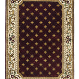 CAVELLE | FT 4' X 6' | TRADITIONAL RUGS | MAROON COLOR - Luxurify