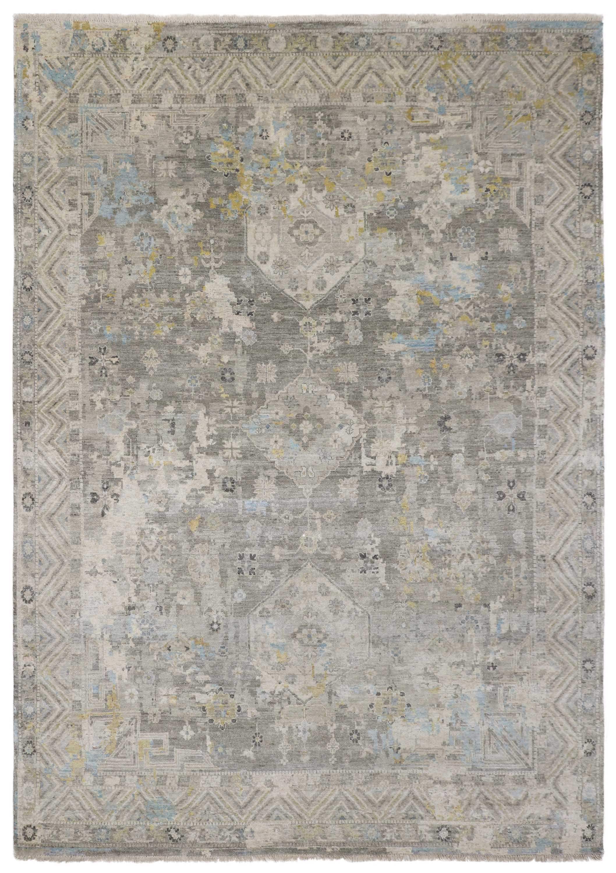 MORNING HAZE | FT 6' X 9' | FT 9' X 12' | CONTEMPORARY | LT GREY COLOR - Luxurify