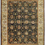 NOCTURNE | FT 8' X 10' | FT 9' X 12' | TRADITIONAL RUGS | IVORY/BLACK COLOR - Luxurify