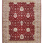 RUBESSE | FT 8' X 10' | TRADITIONAL RUGS | RED-VORY COLOR - Luxurify