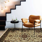 CERULEAN | FT 5' X 7' | TRADITIONAL RUGS | IVORY/BROWN COLOR