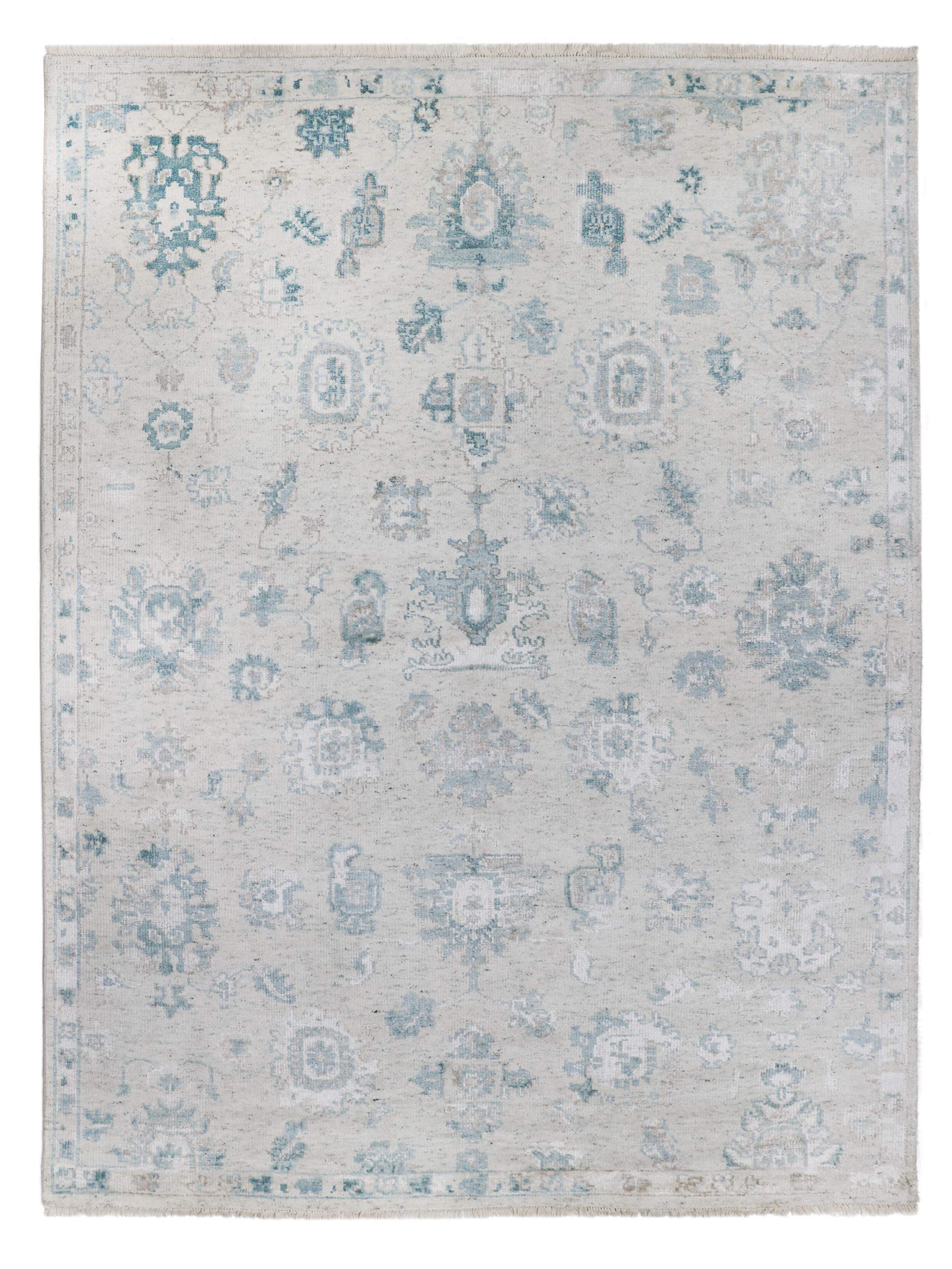 AVELINE | FT 8' X 10' | TRADITIONAL RUGS | IVORY/LT. BLUE COLOR - Luxurify