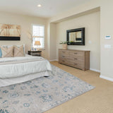 FABLE | FT 8' X 10' | TRADITIONAL RUGS | IVORY/LT. BLUE COLOR