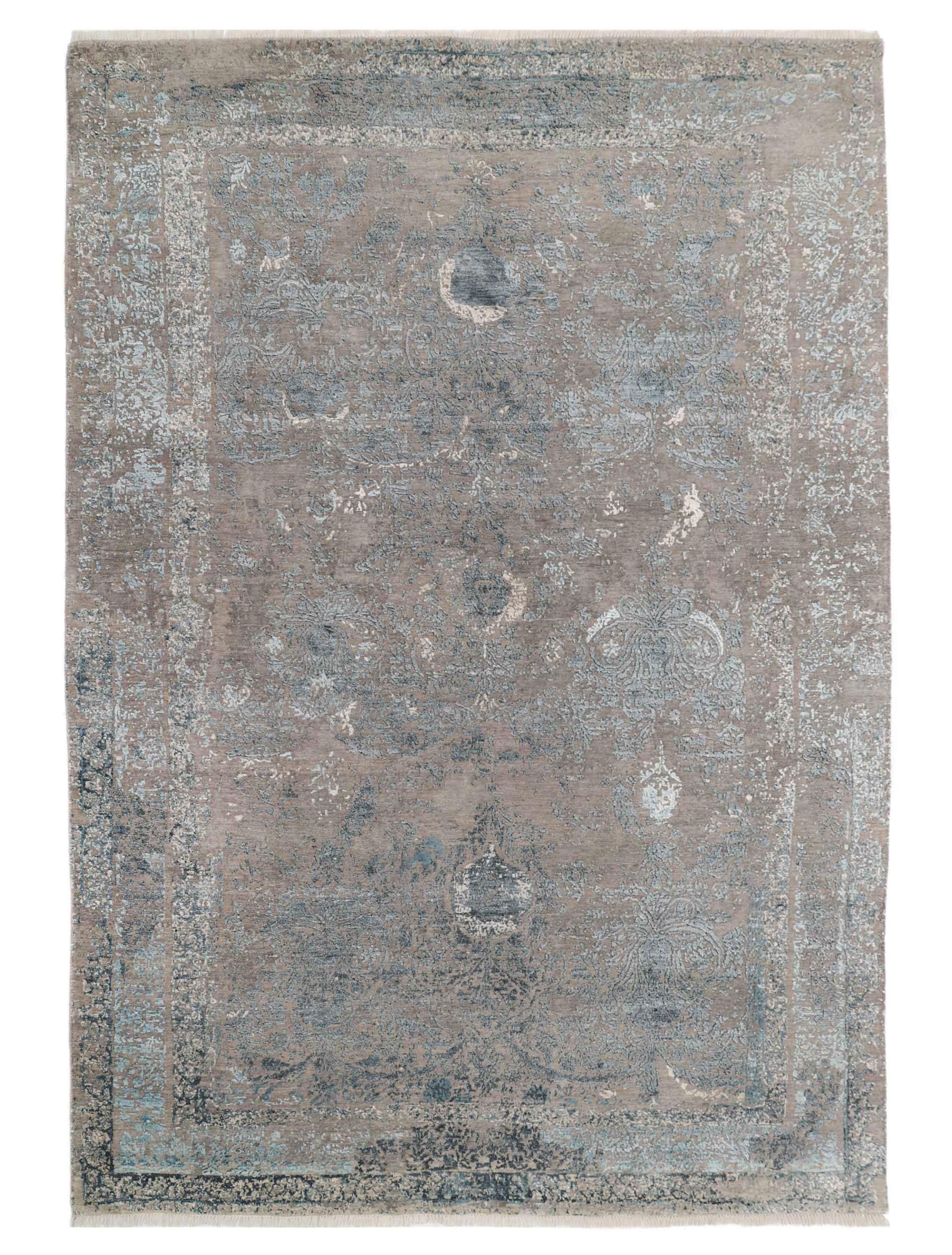 CELESTINE | FT 6' X 9' | FT 8' X 10' | FT 9' X 12' | TRADITIONAL RUGS | GREY-LT BLUE COLOR - Luxurify