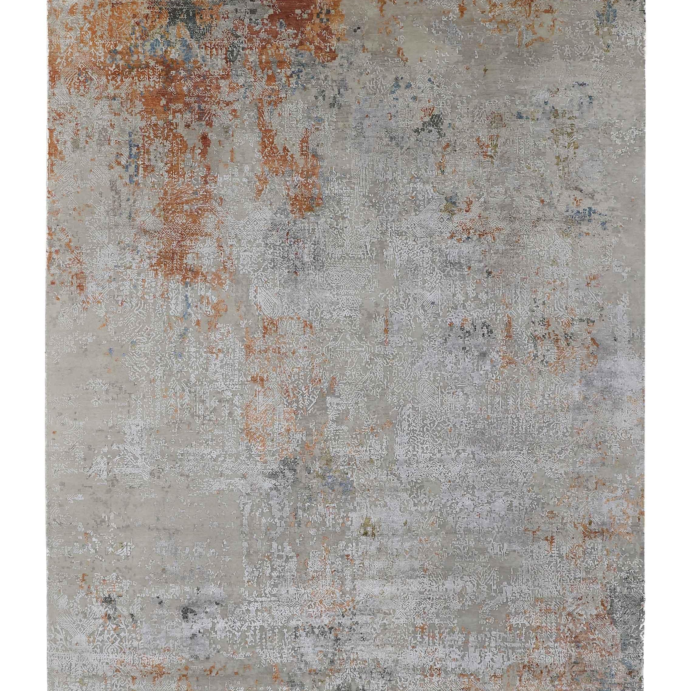 ASHEN GLOW | FT 6' X 9' | FT 8' X 10' | FT 9' X 12' | TRADITIONAL RUGS | GREY/RED - Luxurify