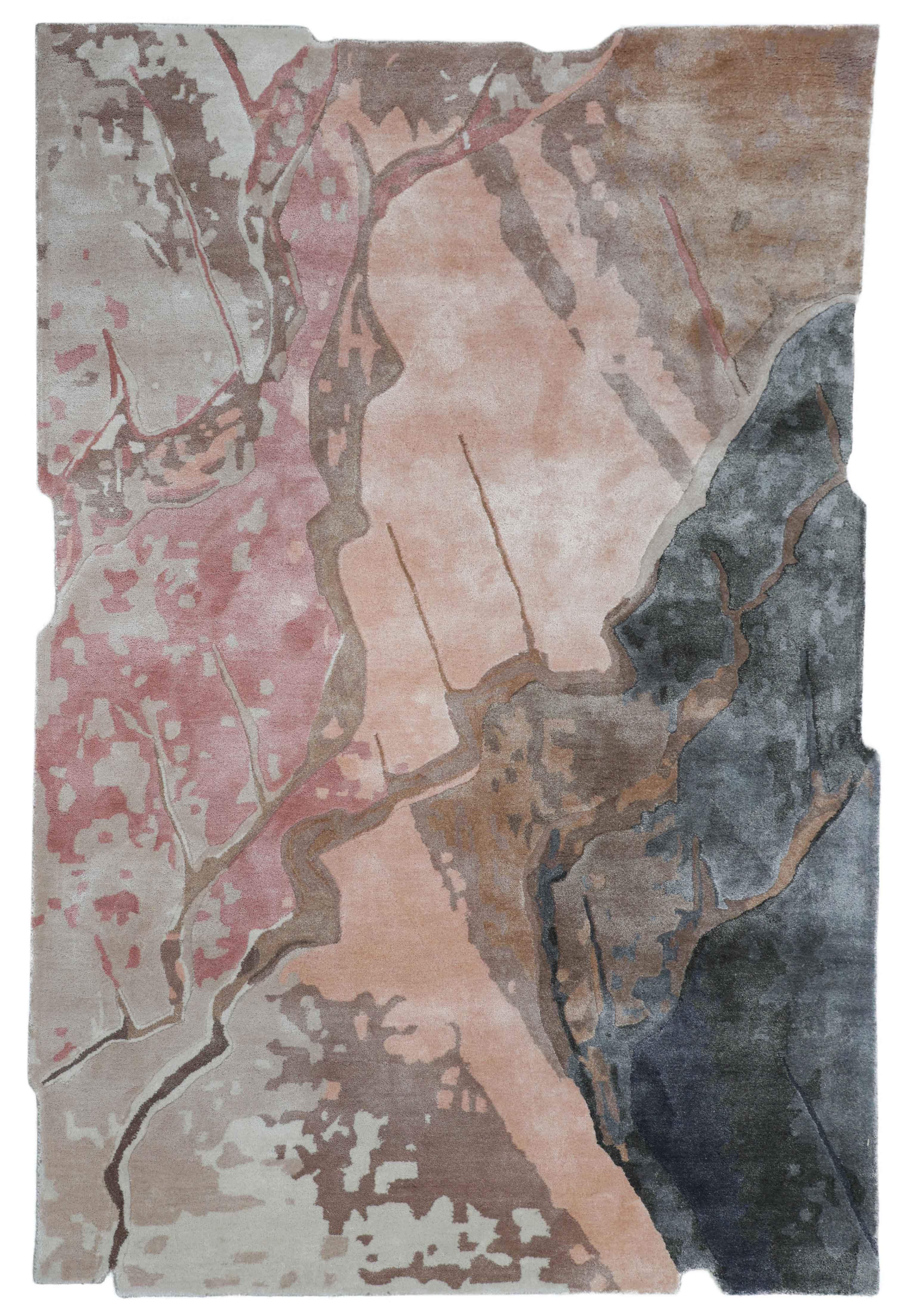 SIENNA CRACKS | FT 5' X 7' | 6' X 9' | | FT 8' X 10' | MODERN RUGS | PINK COLOR - Luxurify