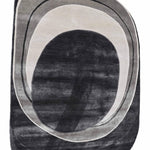MONOCHROME ORBIT | FT 4' X 6' | MODERN RUGS | BLACK COLOR - Luxurify