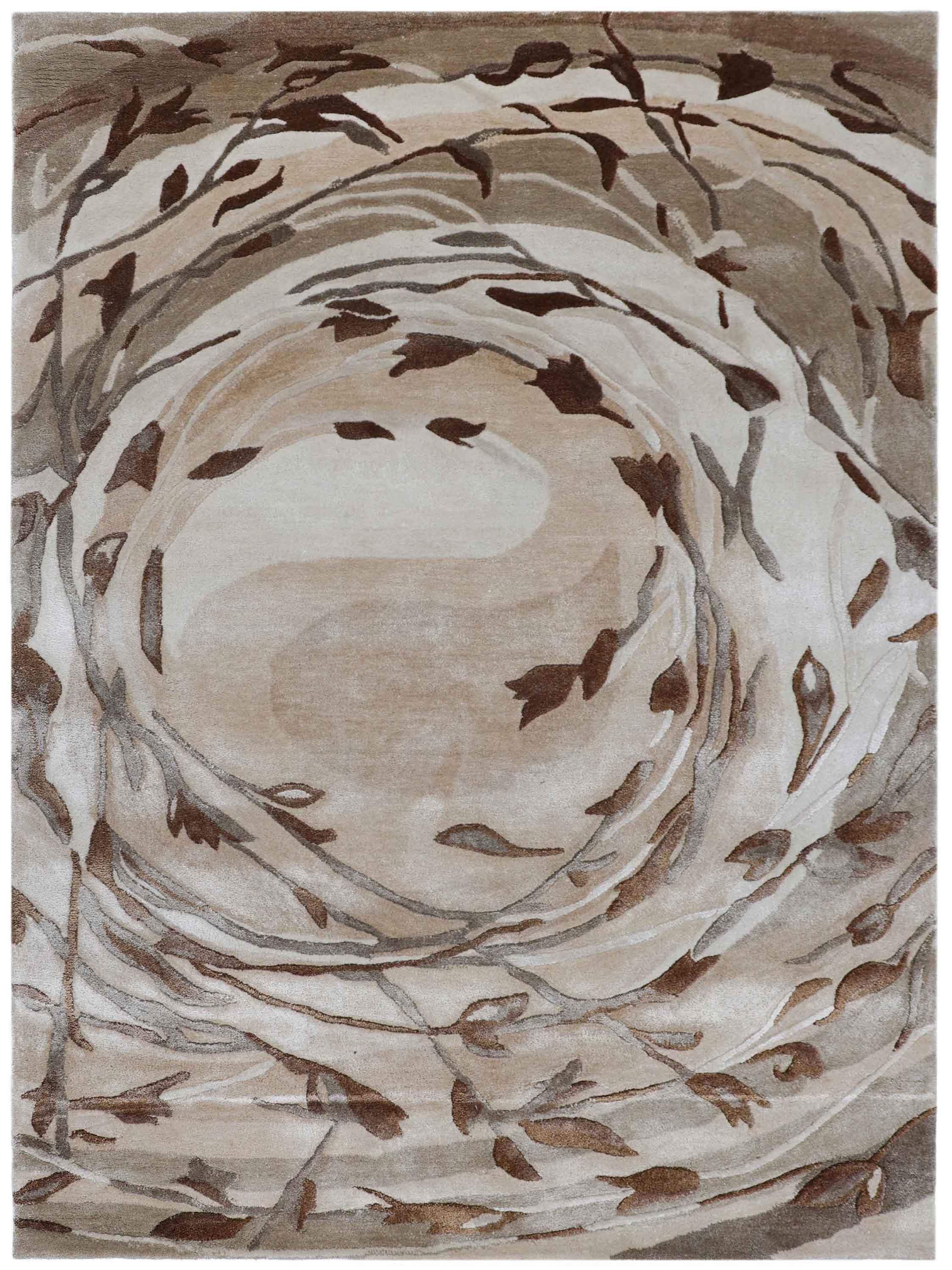 WHISPERING BRANCHES | FT 4' X 6' | MODERN RUGS | BEIGE/BROWN COLOR - Luxurify