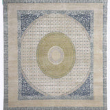 REGAL ORBIT | FT 8' X 10' | TRADITIONAL RUGS | GREY/BLUE COLOR - Luxurify