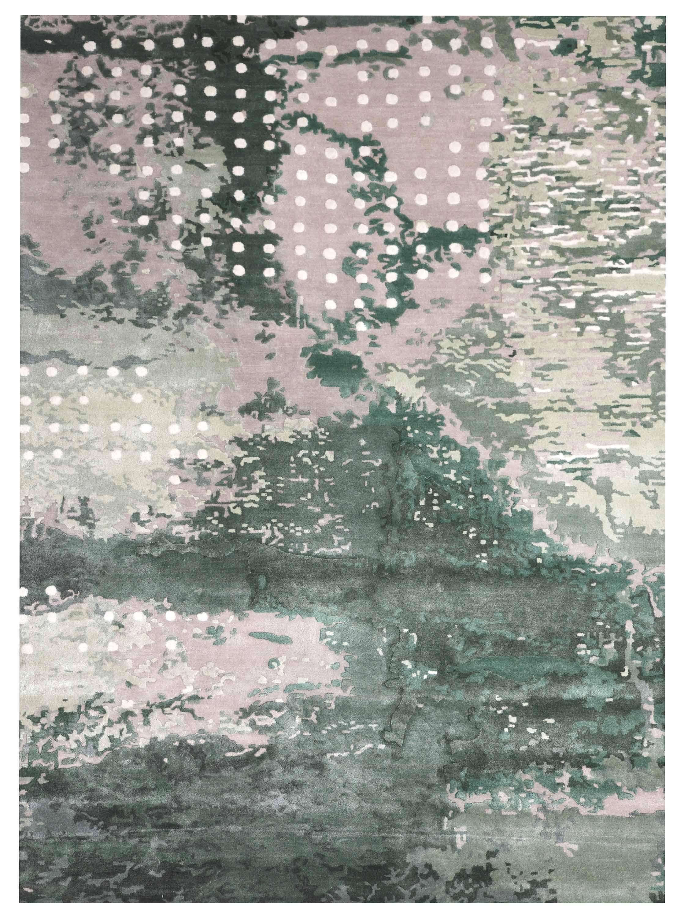 MOSS REVERIE | FT 5' X 7' | 6' X 9' | | FT 8' X 10' | MODERN RUGS | GREEEN COLOR - Luxurify