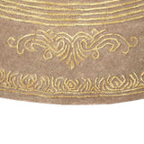 GOLDEN AUREOLE | FT 8' X 8' | TRADITIONAL RUGS | BEIGE COLOR