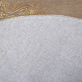 GOLDEN AUREOLE | FT 8' X 8' | TRADITIONAL RUGS | BEIGE COLOR
