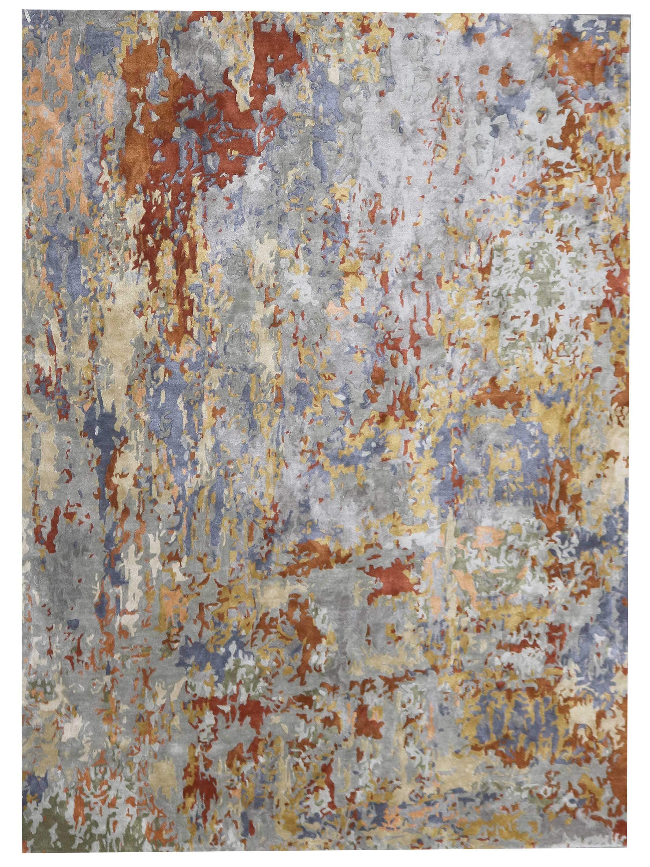 CHROMATIC TIDE | 6'0 FT ROUND | FT 6' X 9' | FT 8' X 10' | MODERN RUGS | MULTI COLOR - Luxurify