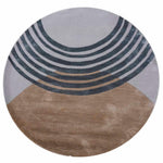 DUNE ECHOES | FT 5' X 5' | MODERN RUGS | GREY/BROWN COLOR - Luxurify
