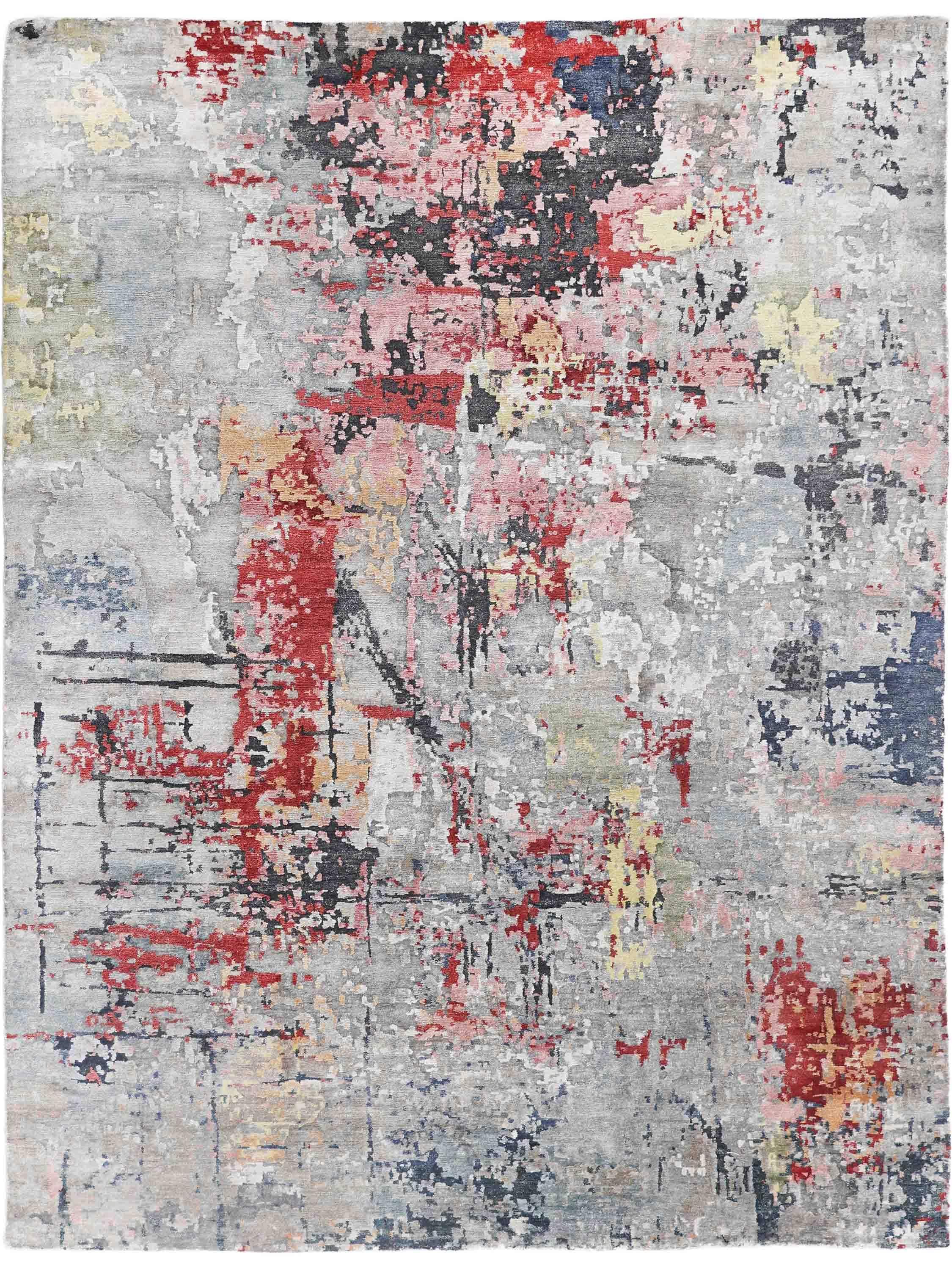RED MOMENT | FT 9' X 12' | MODERN RUGS | MULTI COLOR - Luxurify