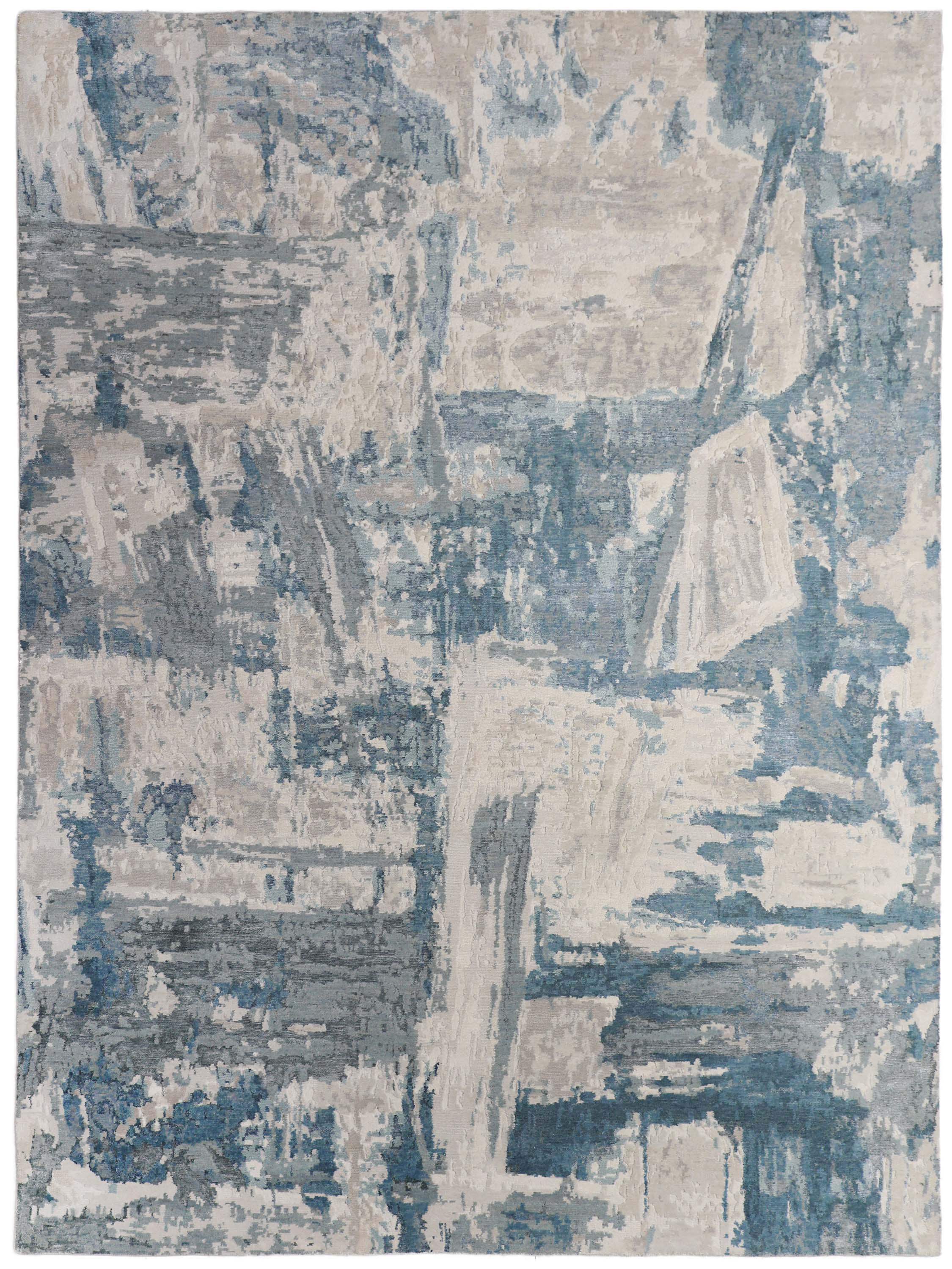 ARCTIC MIST | FT 8' X 10' | MODERN RUGS | IVORY/LT. BLUE COLOR - Luxurify
