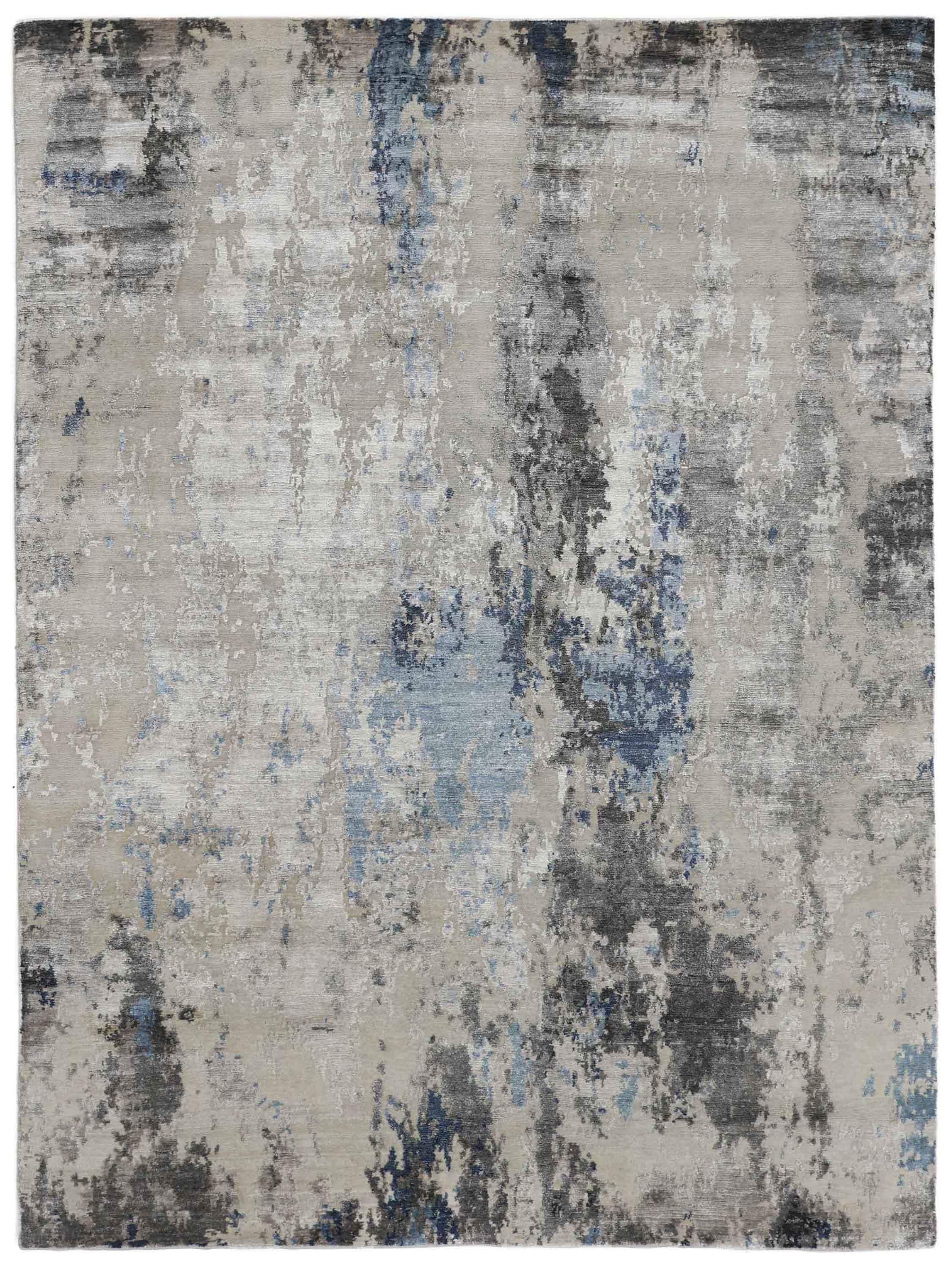 SLATE HARMONY | FT 9' X 12' | MODERN RUGS | GREY/BLUE COLOR - Luxurify