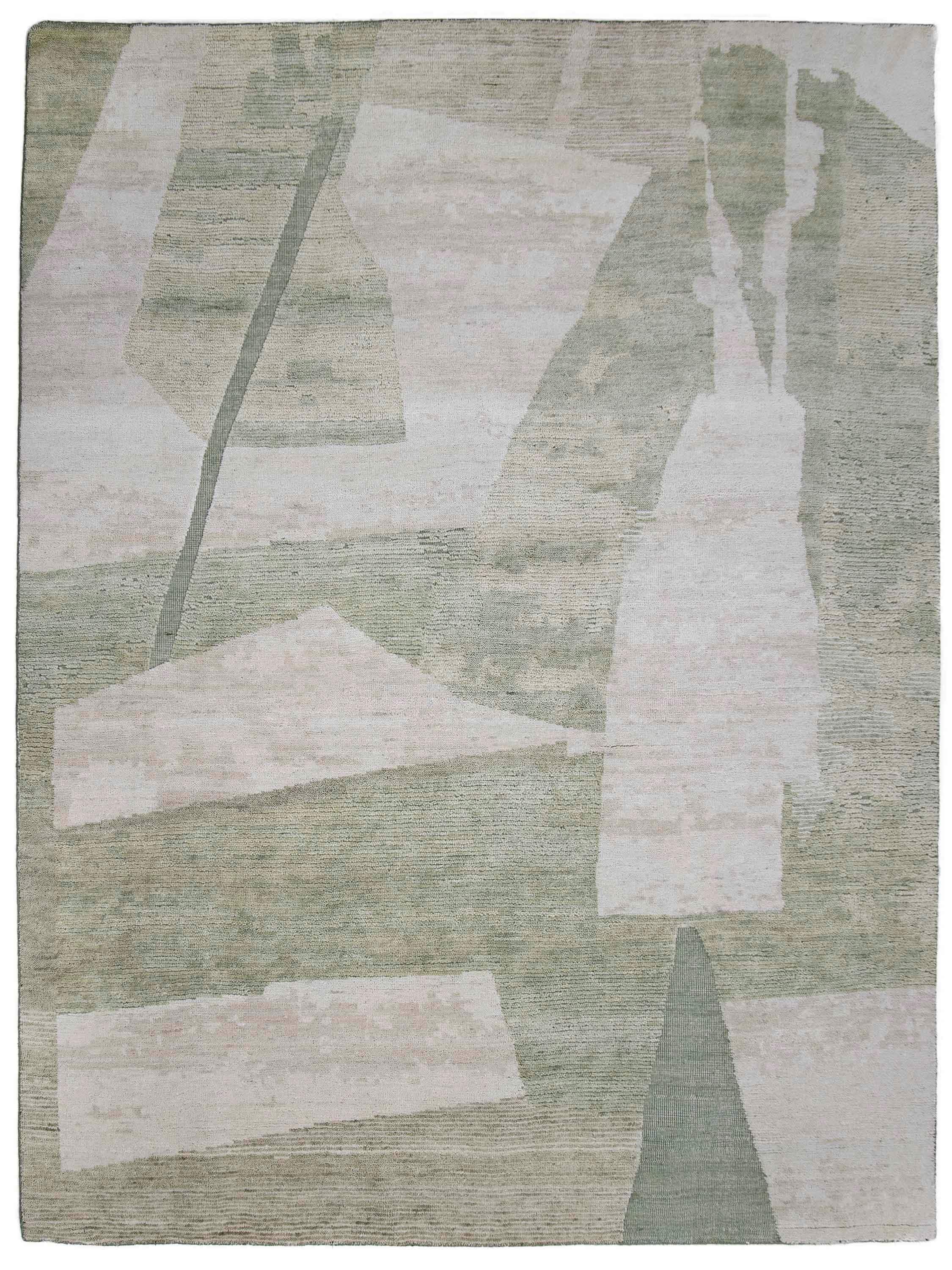 PASTEL TERRAIN | FT 8' X 10' | MODERN RUGS | IVORY/GREEN COLOR - Luxurify