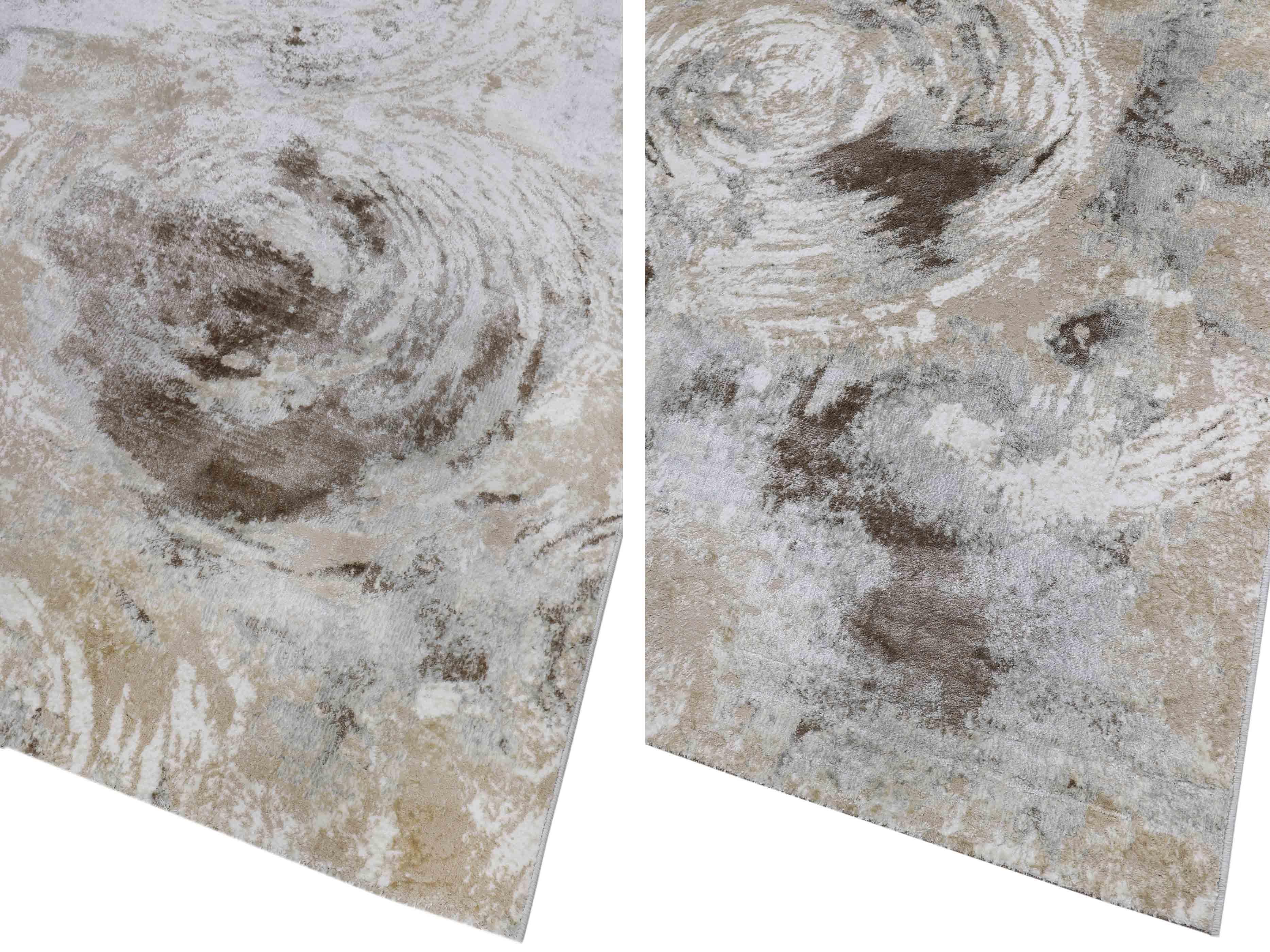 VZ-001 | FT 2' X 5' | FT 3' X 5' | FT 4' X 6' | FT 5' X 7' | FT 6' X 9' | MODERN RUGS | SMOKE/WALNUT - Luxurify